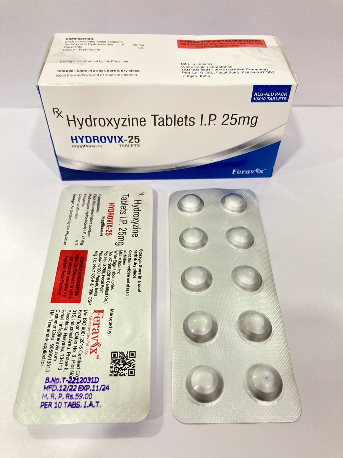 HYDROVIX -25MG Tablets